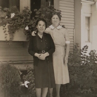 Esther McCollough (right) with Raku Hashimoto, c. 1942